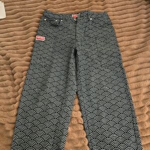 Black and White Patterned Pants